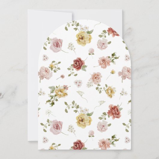 Summer Floral Wedding 招待状 (裏面)