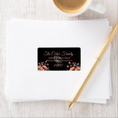 Summer Floral Wedding Design Address ラベル (インサイチュ)