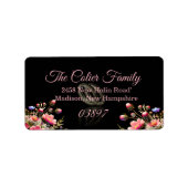 Summer Floral Wedding Design Address ラベル (正面)