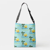 Summer Florida Sailboat Sunset Coastal Beach クロスボディバッグ (裏面)