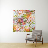 Summer flower background, bouquets of flowers タペストリー (インサイチュ(横))