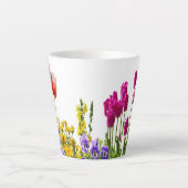 Summer Flowers カフェラテマグ (正面)
