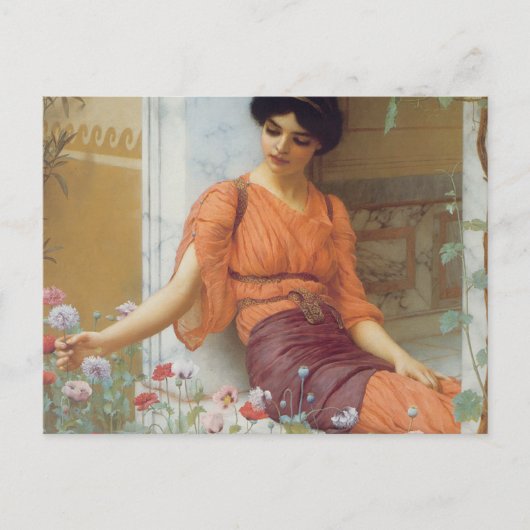 Summer Flowers by John William Godward ポストカード (正面)