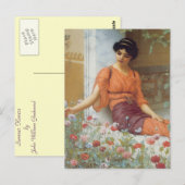 Summer Flowers by John William Godward ポストカード (正面/裏面)