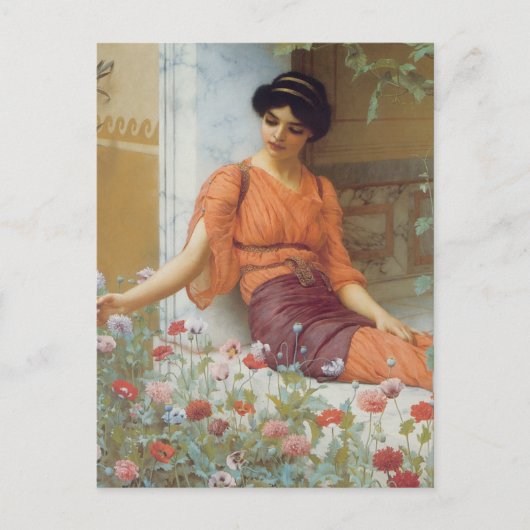 Summer Flowers by John William Godward ポストカード (正面)