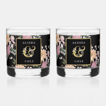 Summer Flowers on Black 結婚's