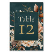 Summer Forest Witch Teal Table Number テーブルナンバー (裏面)