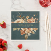 Summer Forest Witch Teal Wedding Napkins スタンダードランチョンナプキン (インサイチュ)