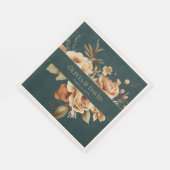 Summer Forest Witch Teal Wedding Napkins スタンダードランチョンナプキン (角)