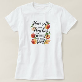 Summer Fruit Peaches Hair Roots Graphic Tee Tシャツ