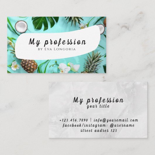 Summer Fruits名刺 名刺 (正面/裏面)