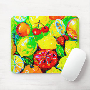 "Summer Fruits" Cute Art. Buy Now マウスパッド