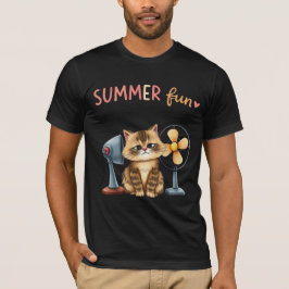 Summer Fun Cat T-Shirt Sarcastic Tabby  Tシャツ