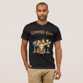 Summer Fun Cat T-Shirt Sarcastic Tabby  Tシャツ (正面フル)
