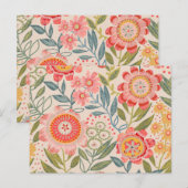 Summer Garden Bold Blooms  ポストカード (正面/裏面)