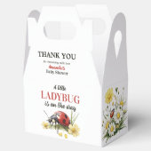 Summer Garden Daisy Little Ladybug Baby Shower  フェイバーボックス (オープン)
