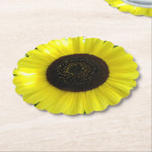 Summer Garden Sunflower ペーパーコースター (アングル)