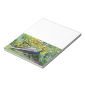 Summer Garden with Peacock notepad ノートパッド (回転)