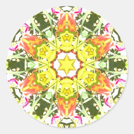 Summer Gem ラウンドシール (正面)