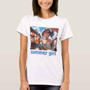 summer girl tシャツ