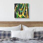 Summer Glow in the Night キャンバスプリント (インサイチュ (寝室))