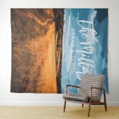 Summer Golden Field Rustic Sunlit Country Nature タペストリー (インサイチュ(横))