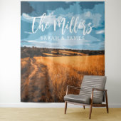 Summer Golden Field Rustic Sunlit Country Nature タペストリー (インサイチュ)