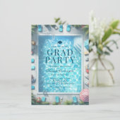 Summer Graduation Pool Party Invitations 招待状 (スタンド正面)