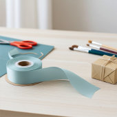 Summer Green, Gull Grey Solid Color サテンリボン