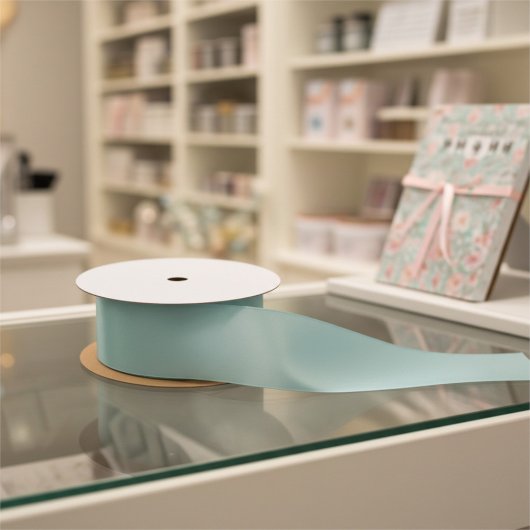 Summer Green, Gull Grey Solid Color サテンリボン