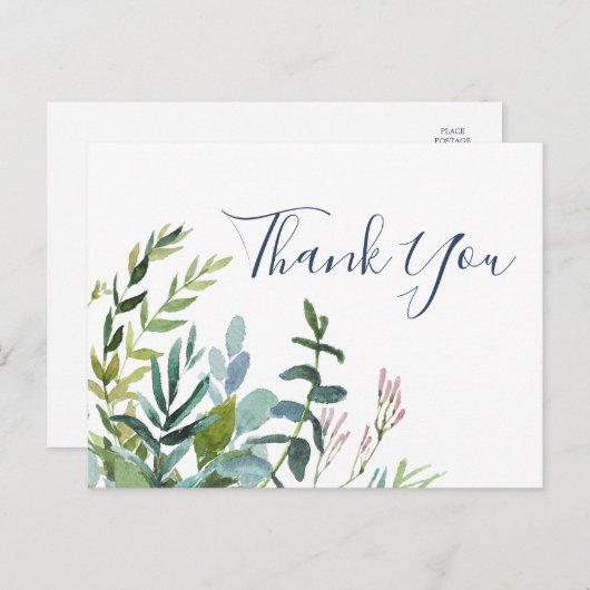 Summer Greeneryありがとうはがき ポストカード (正面/裏面)
