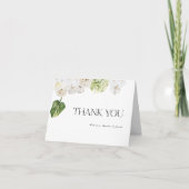 Summer Greenery結婚's Thank You Bended Card サンキューカード (正面)