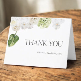 Summer Greenery結婚's Thank You Bended Card サンキューカード