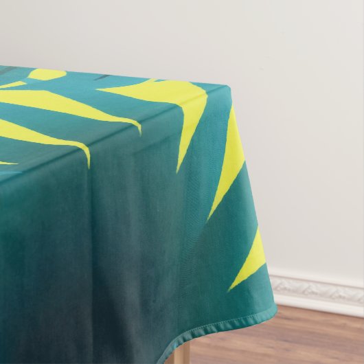 Summer Greenery Tropical Toucan Jungle Foliage  テーブルクロス (インサイチュ)