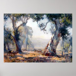Summer Hans Heysen 1909オーストラリアアート ポスター