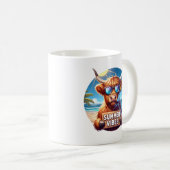 Summer Highland Cow コーヒーマグカップ (正面右)