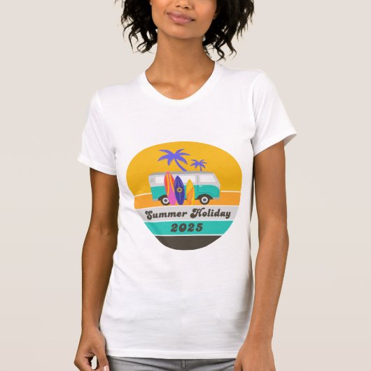 Summer Holiday 2025 Tee, Family trip, vacation Tシャツ (正面)