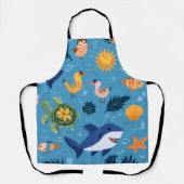 Summer Horizon All-Over Print Apron Gift エプロン (正面)