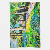 Summer house art design kitchen towel キッチンタオル (縦)