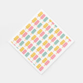 Summer Ice Cream Sticks スタンダードランチョンナプキン (角)