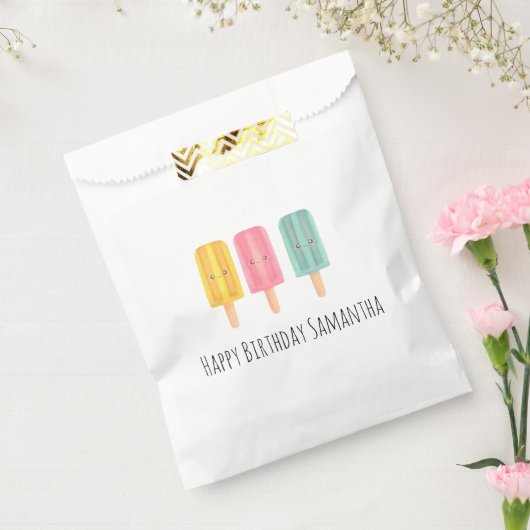 Summer Ice Cream Sticks フェイバーバッグ (封をした状態)