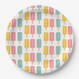 Summer Ice Cream Sticks ペーパープレート