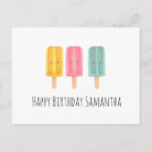 Summer Ice Cream Sticks ポストカード (正面)