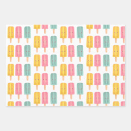Summer Ice Cream Sticks ラッピングペーパーシート