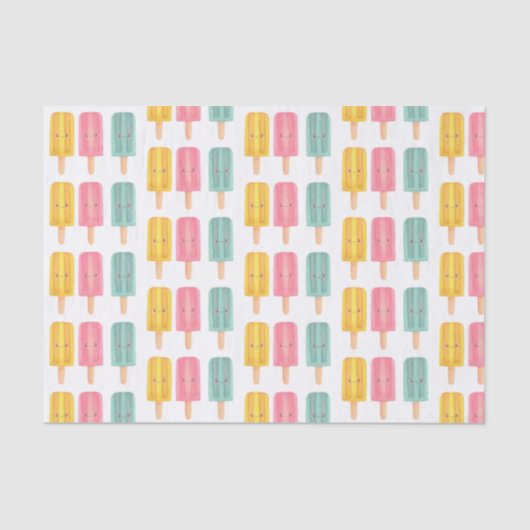 Summer Ice Cream Sticks 薄葉紙 (正面)