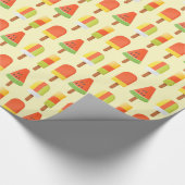 Summer Ice Lollies Pattern ラッピングペーパー (角)