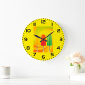 Summer Ice Pops Trio Bright Popsicles ラージ壁時計