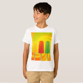 Summer Ice Pops Trio Bright Popsicles Tシャツ (正面フル)