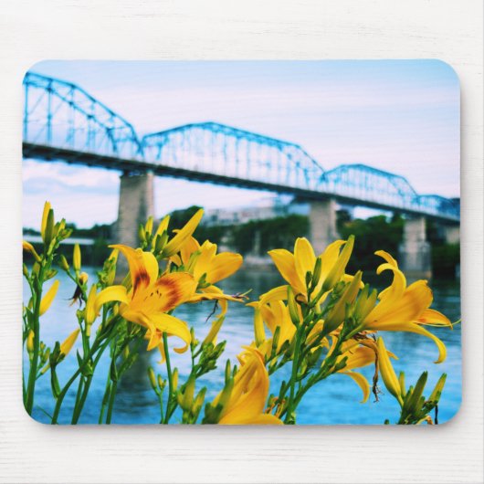 Summer in Chattanooga, TN – ウォルナット通り橋 マウスパッド (正面)