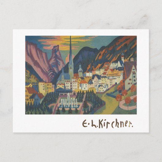 Summer in Davos by E.L. Kirchener (1925)ポストカード ポストカード (正面)
